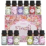 Floral Essential Oils Set, ARVIDSSON Natural Flower Essential Oil for Diffuser, Fragrance Oils for Candle Making, Lavender, Rose, Cherry Blossom, Jasmine, Gardenia and More, Gift for Women