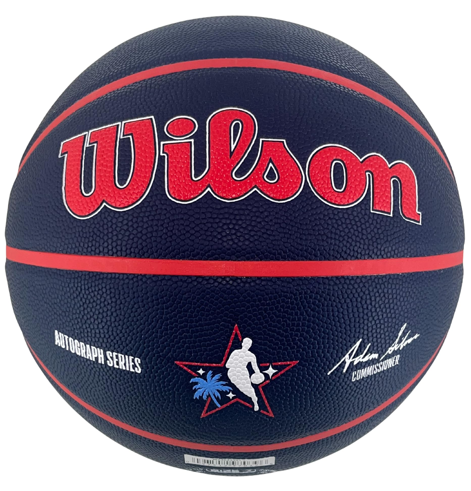 WILSON Pallone da basket NBA All-Star Game 2026 Pannello bianco autografo – Los Angeles