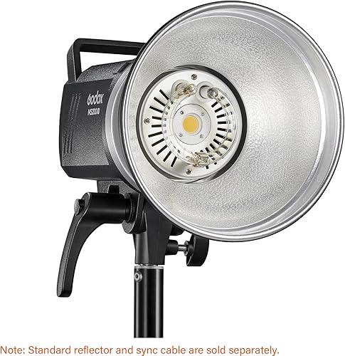 Miniatura 10 de Godox MS300 300WS GN58 Flash Studio Strobe Monolight con montaje Bowens, sistema inalámbrico Godox 2.4G incorporado, tiempo de reciclaje de 0.1