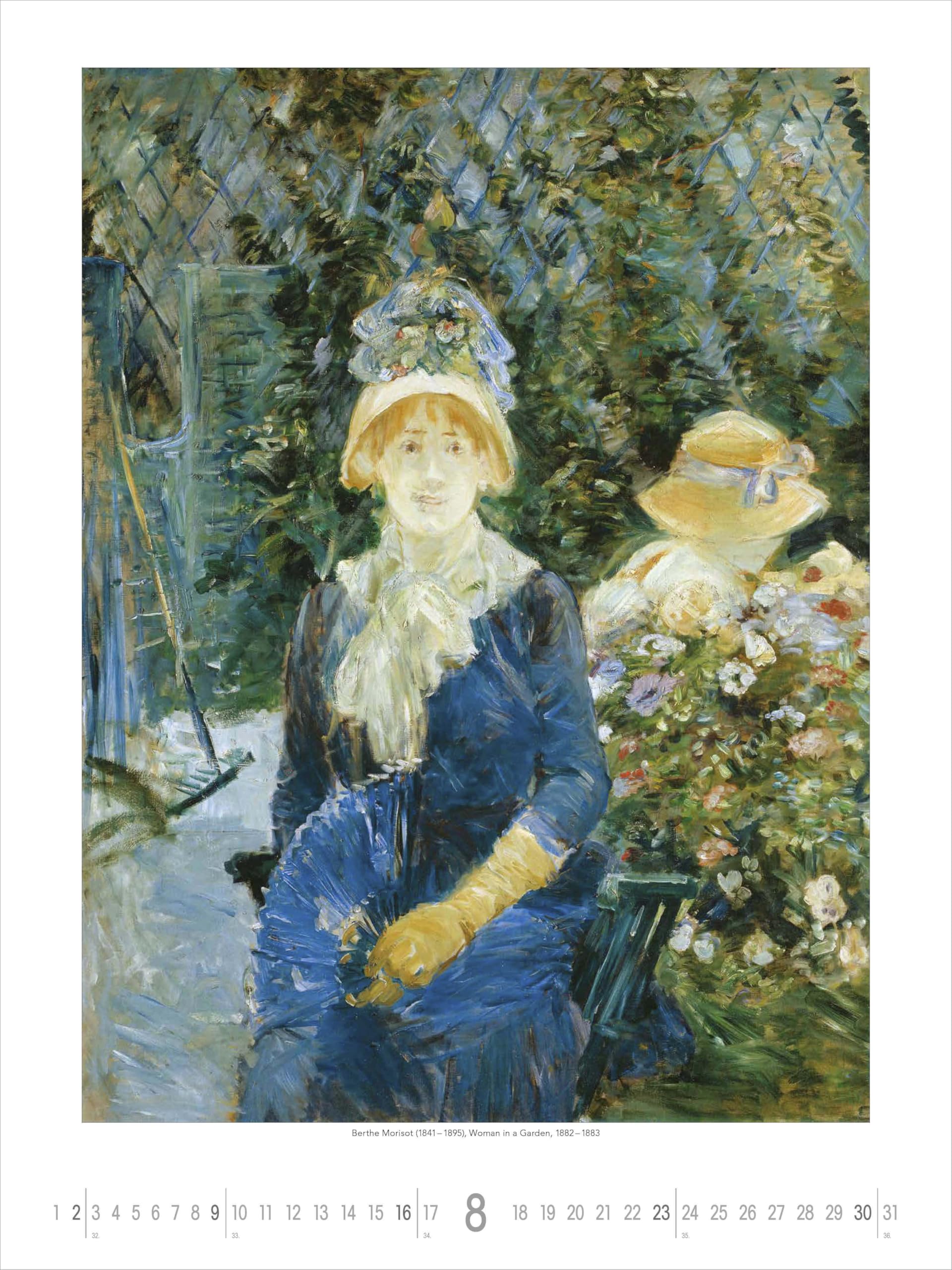 Alpha Edition - I giardini più belli dell'impressionismo 2026 – Calendario artistico 42 × 56 cm con capolavori di Monet, Renoir, Degas – Calendario decorativo da parete per gli amanti dell'arte e del