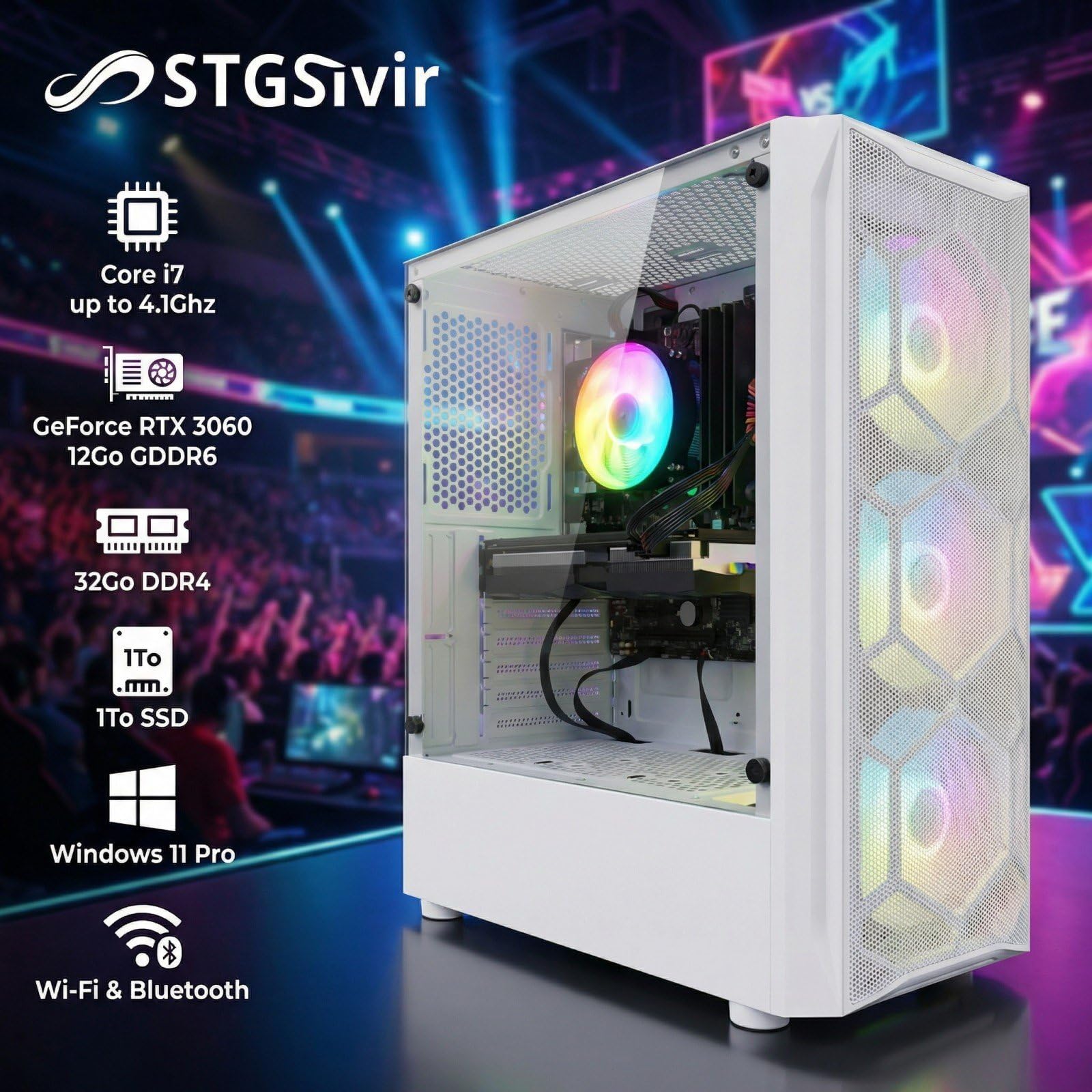 Giocare PC Gaming Fixed, Core i7 e RTX 3060 - Dettaglio