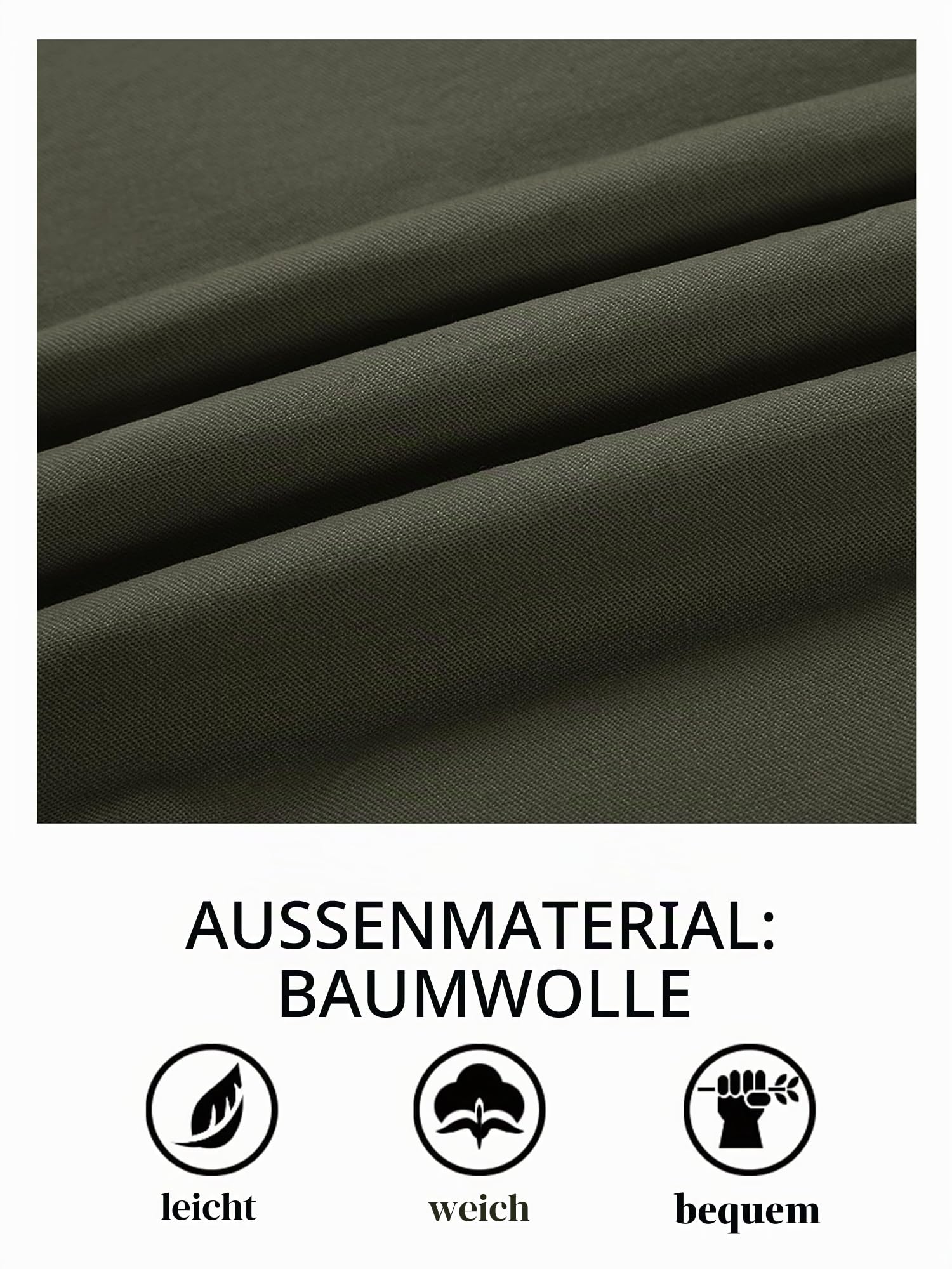 TACVASEN Herren Übergangsjacke Frühlingsjacke Stehkragen Cargo Jacke Militär Baumwolle Arbeitsjacke mit Vielen Taschen