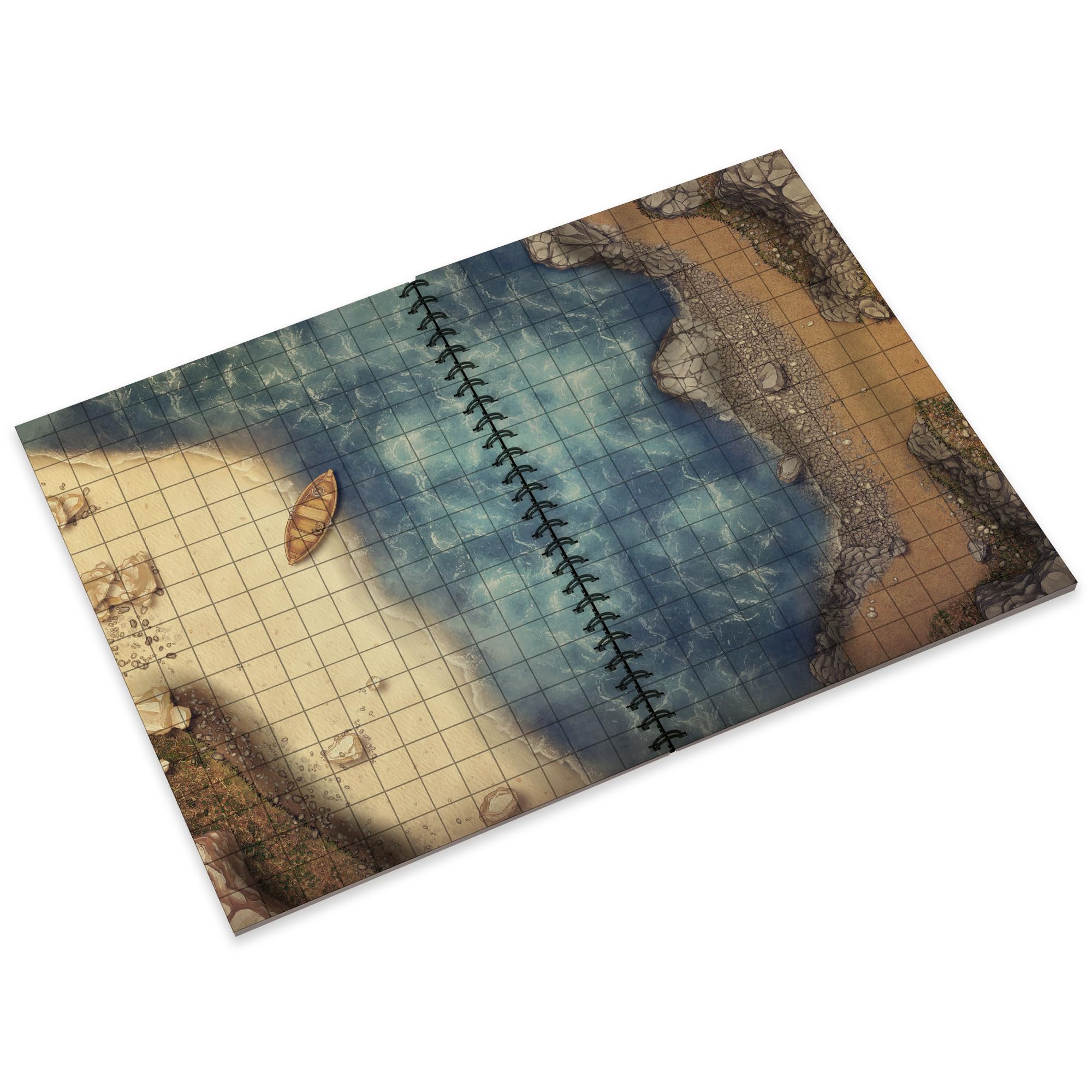 Epic Forge Battlemaps Libro, edizione Heroic Fantasy per esterni, 305 x 420 mm, formato XL, copertina rigida
