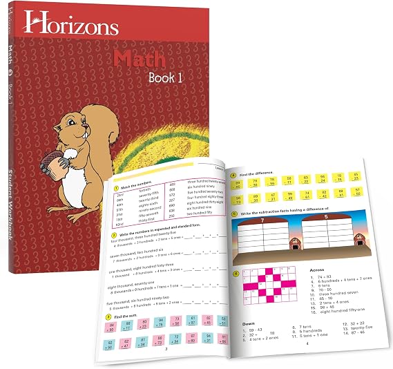 كتاب طلاب الرياضيات للصف الثالث من Horizons 1