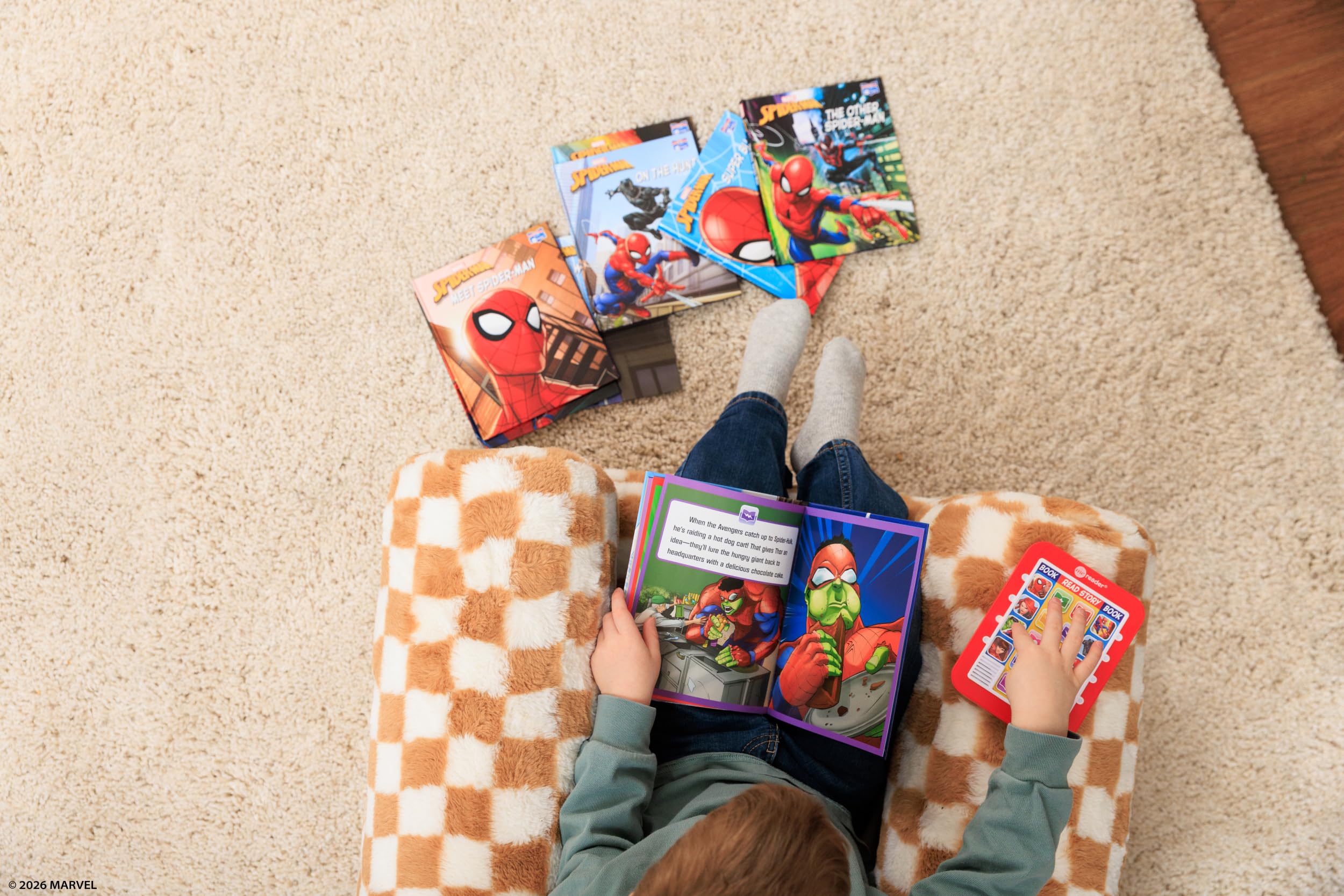 Marvel - Spider-man Me Reader Electronic Reader and 8 Sound Book Library - PI Kids: 1