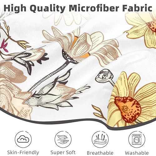 Miniatura 2 de Funda para cambiador, fundas para cambiador de bebé para niñas y niños, funda suave y ajustada, elástica, para cambiador de bebé, estampado floral