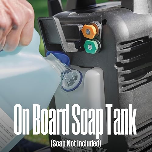 Miniatura 7 de Westinghouse ePX3100 Lavadora eléctrica a presión, 2300 Max PSI 1.76 Max GPM con tecnología antigoteo, tanque de jabón a bordo, varilla de acero