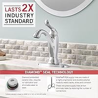 Vista 3 de Linden - Grifo de baño de un solo orificio con mango único