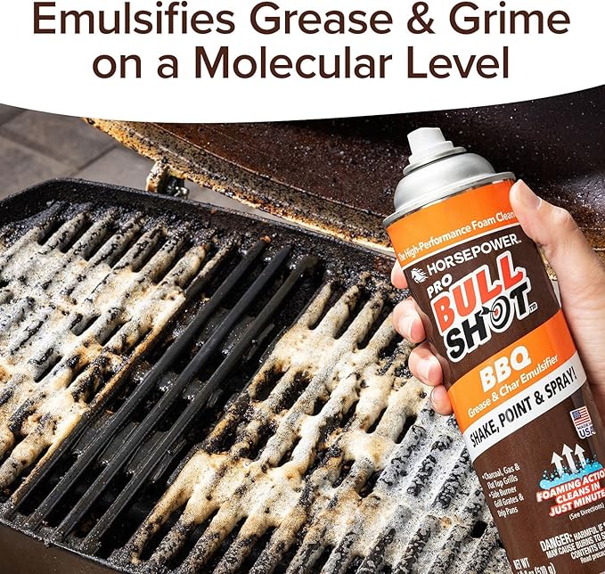 Bull Shot BBQ Pro, Limpiador de Parrillas en Espuma miniatura 5