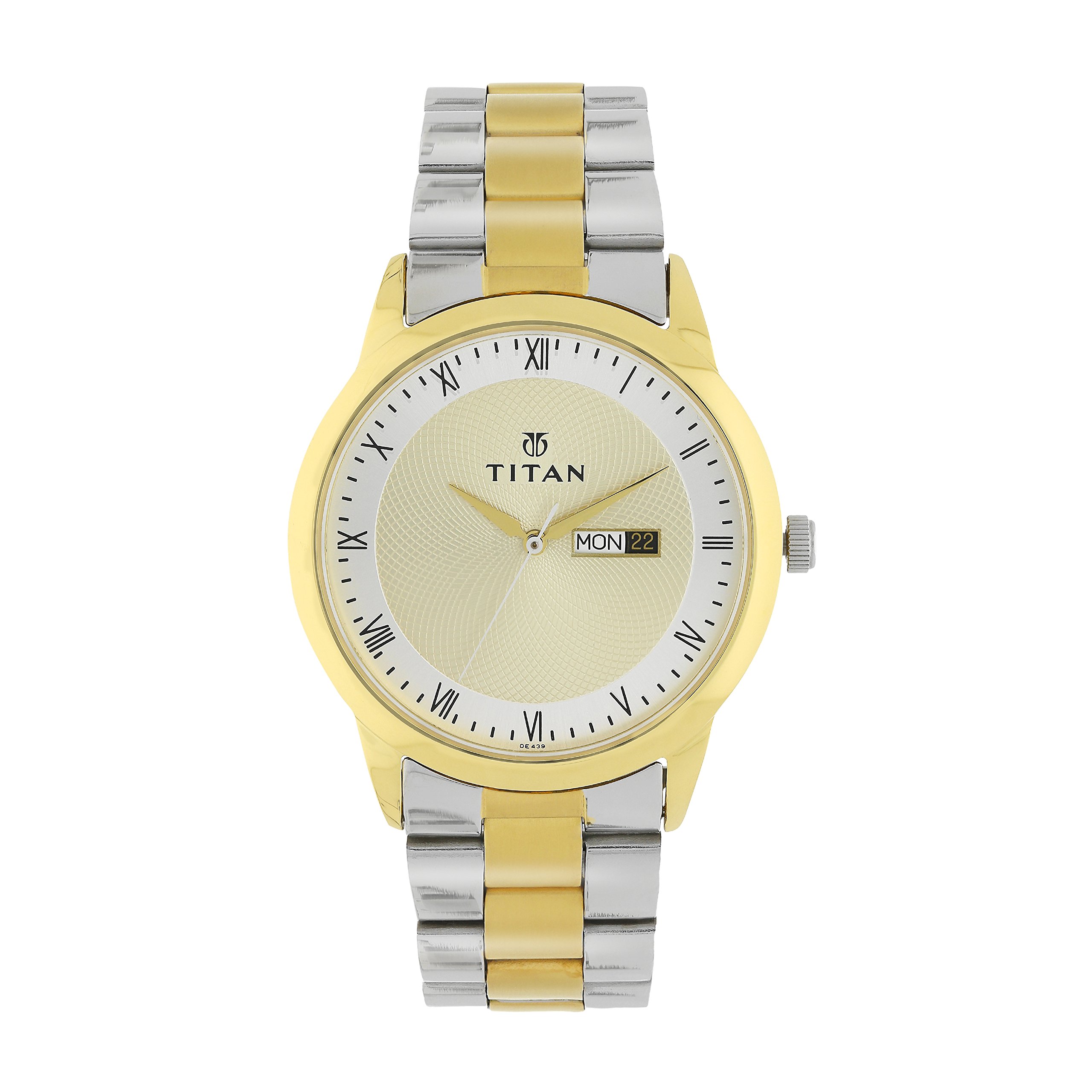 Titan Regalia Quartz Analog with Day and Date Champagne Dial Stainless Steel Strap Watch for Men-NS1584BM02 (B00SWXWDH0) Amazon Price History, Amazon Price Tracker