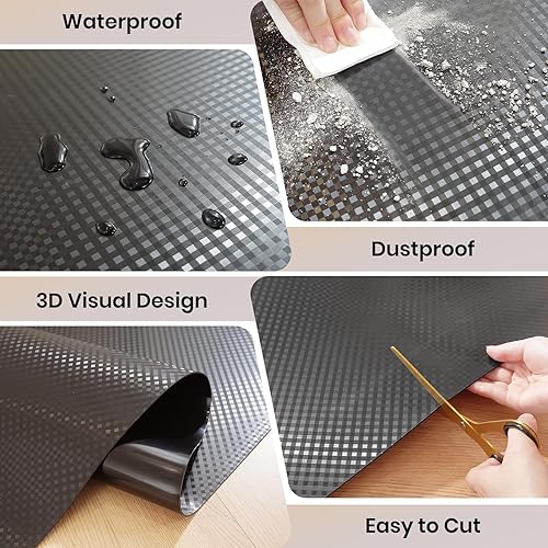 Miniatura 21 de Tapete transparente para silla de oficina para suelo de madera dura, tapete de escritorio de 36 x 48 pulgadas, protectores de piso de plástico