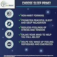 Vista 3 de Sleep Prime - Ayuda natural vegana para dormir para adultos, extra fuerte, suplemento para dormir profundo, píldora para dormir a base de hierbas