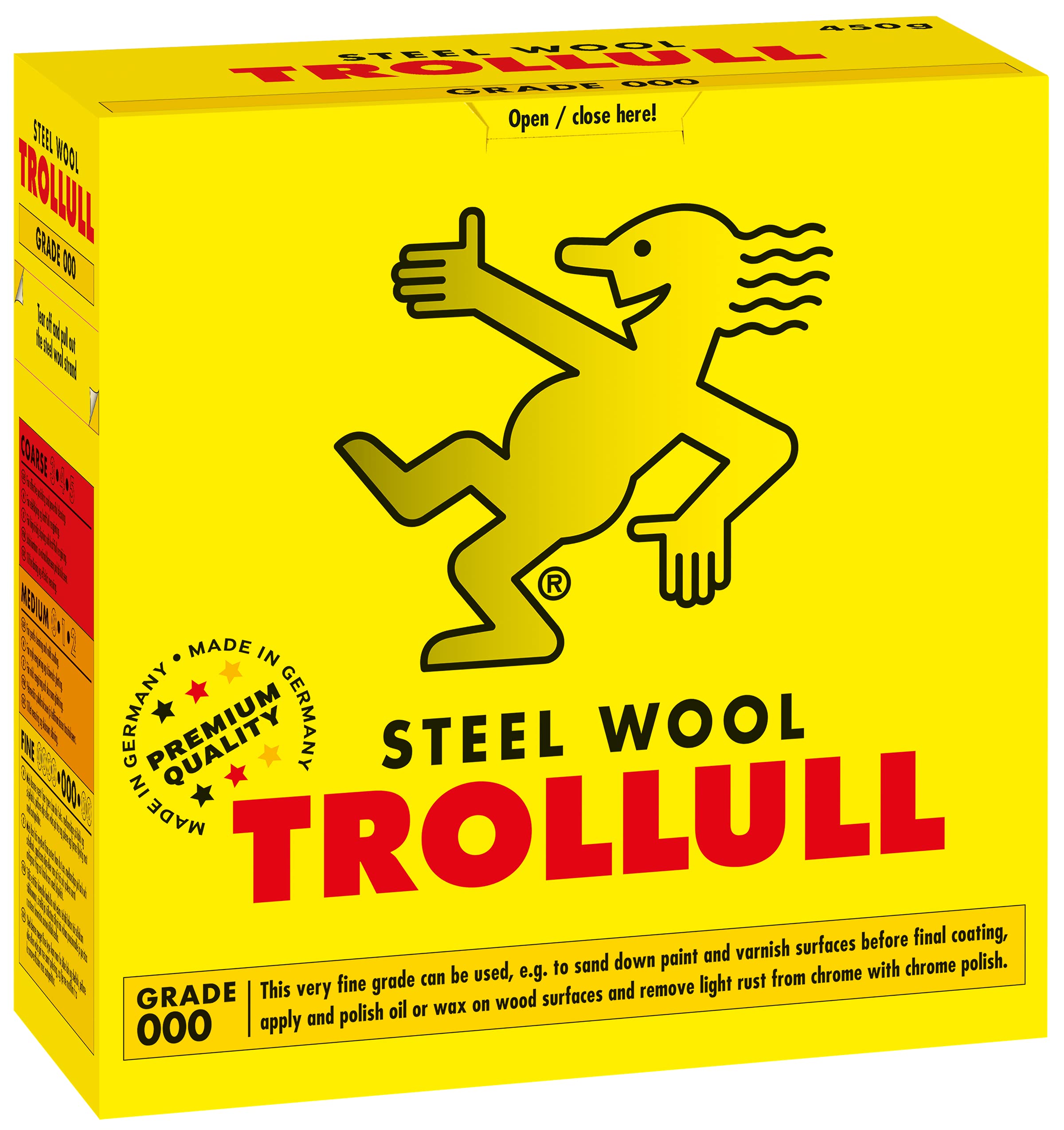 TROLLULL Steel Wool 450g Boxed Reel FINE 000
