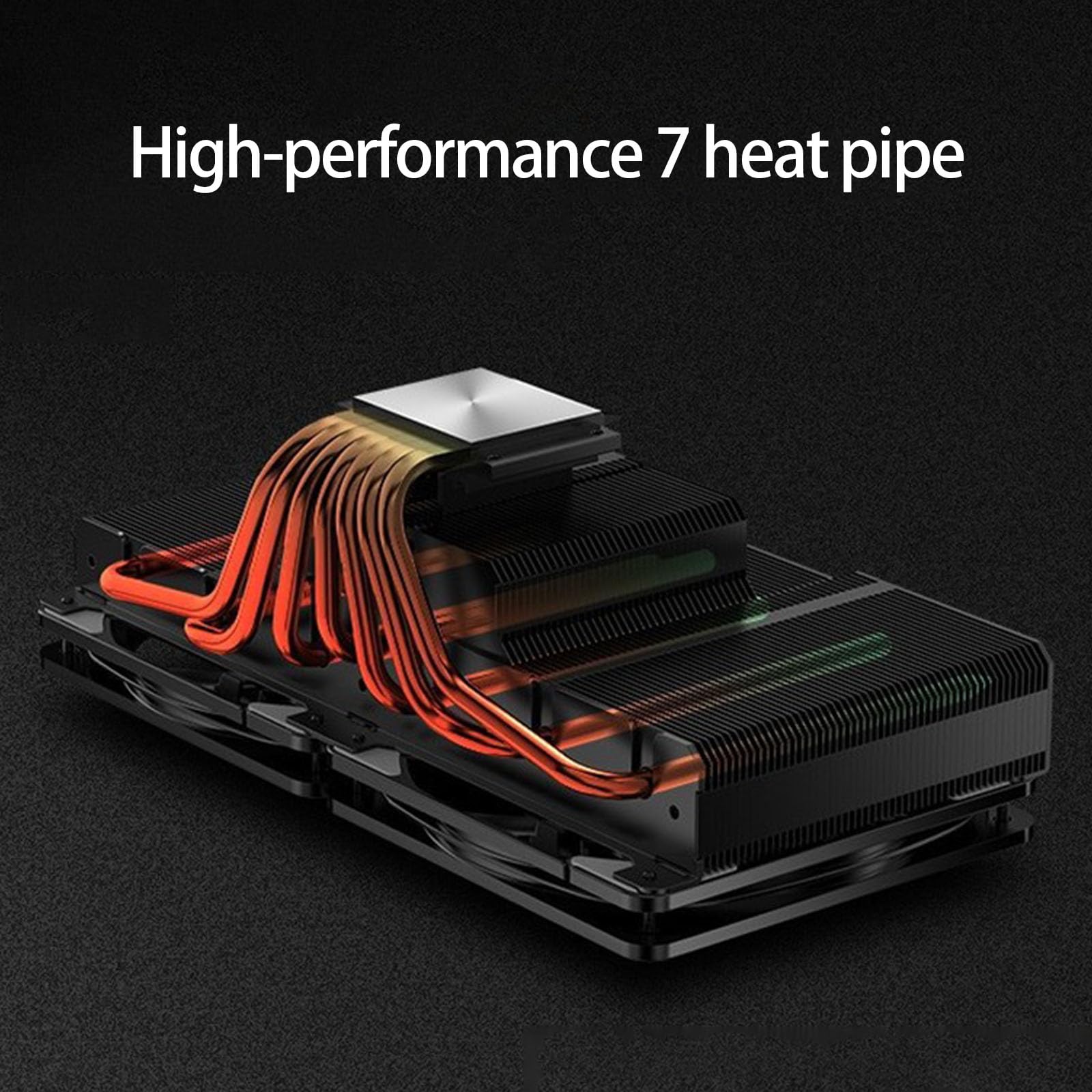 JF13K Top-Down CPU Chłodzenie powietrzem Miedziana podstawa 2 x 120 mm 7 Struktura rury cieplnej LGA1200 / AM4 / AM5 Radiator komputerowy