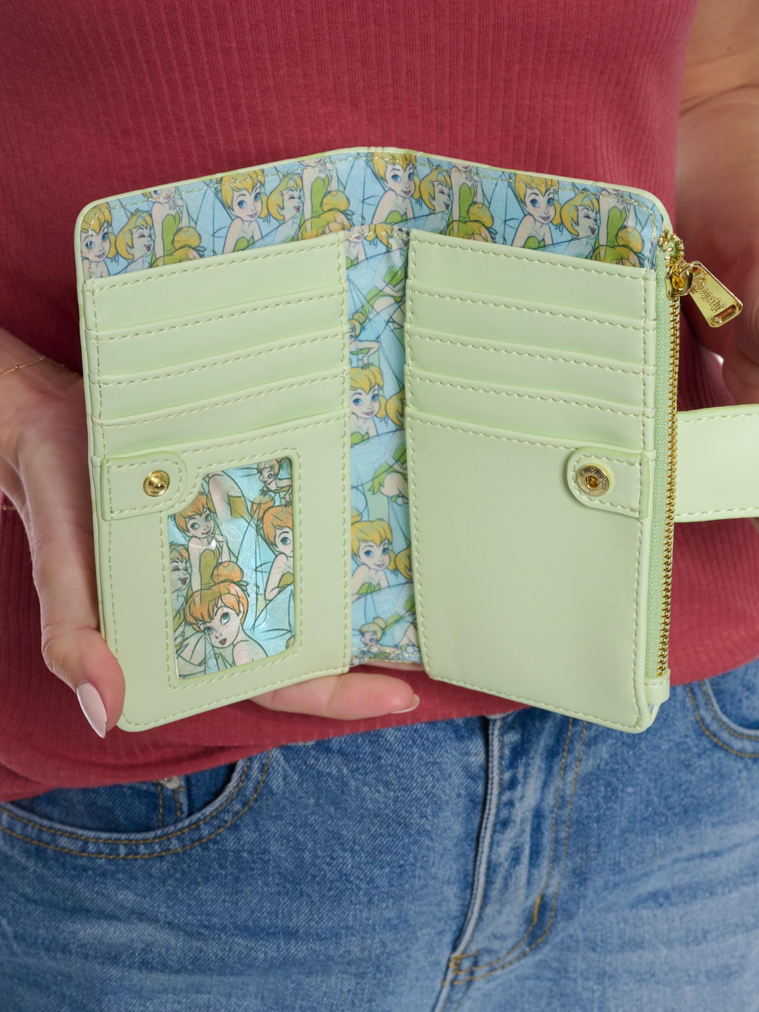 Loungefly Disney Tinker Bell Wallet Snap Flap Clutch