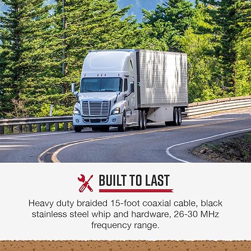 Miniatura 3 de Cobra HGA 1500 Hga1500 Antena CB de Montaje Magnético de 36 Pulgadas, Imán de Alta Resistencia, para uso en Coches, SUV, Vehículos Recreativos,