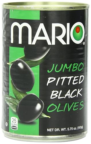 Miniatura 16 de Mario Camacho Foods - Aceitunas negras bajas en sodio, sin hueso, 6.0 onzas (paquete de 12)