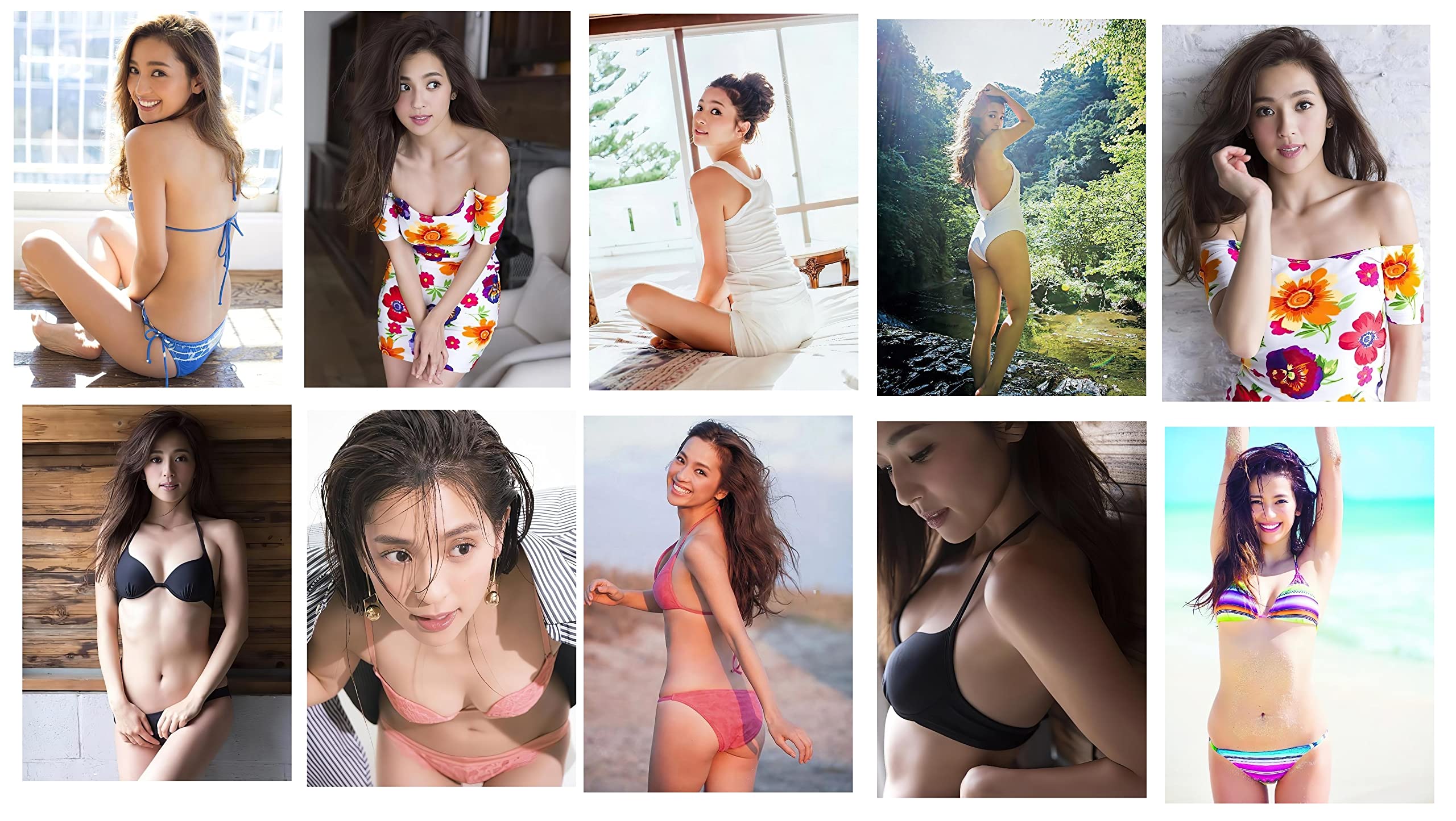 Amazon.co.jp: 中村アン L判 写真 50枚 A～C 水着 下着 グラビア