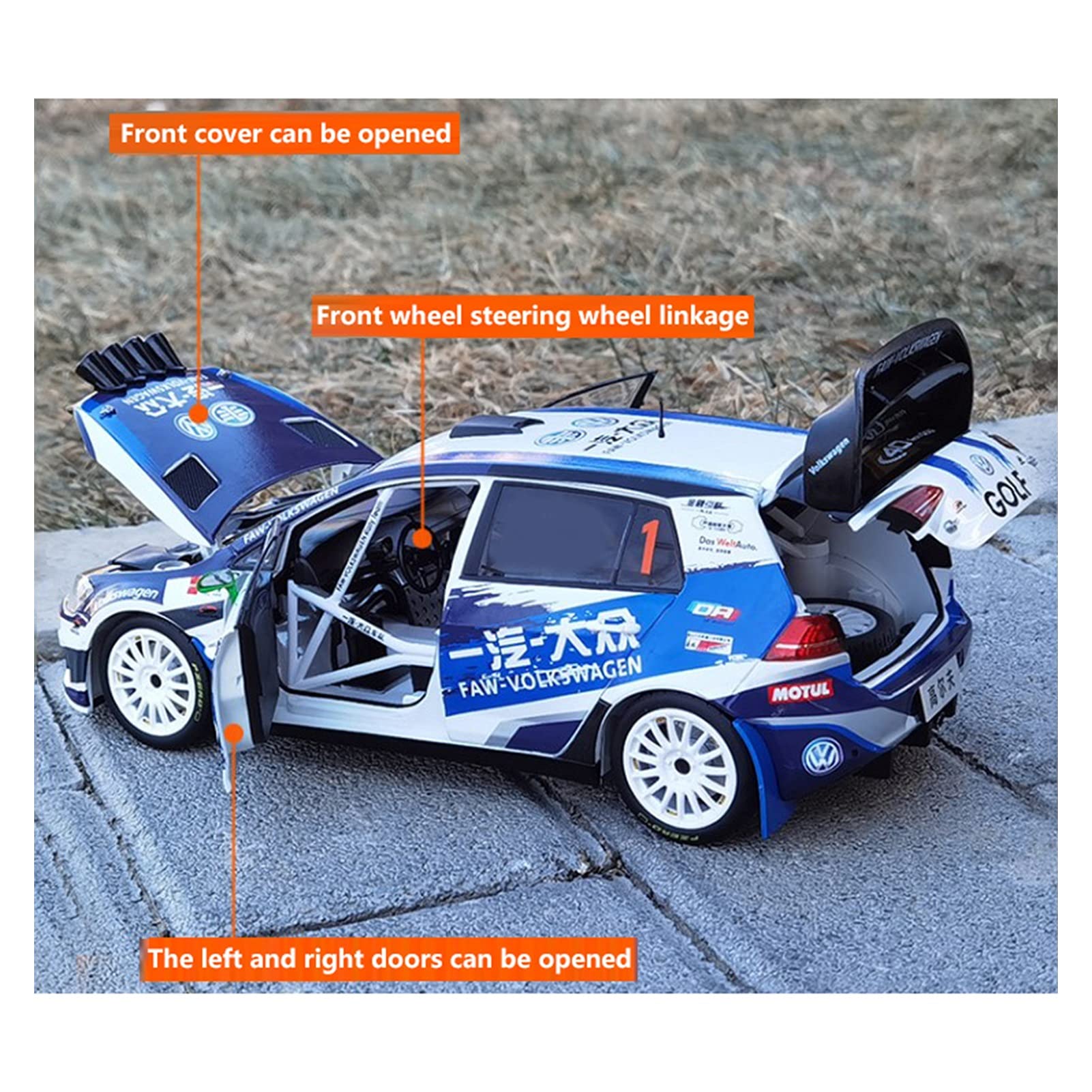 Amazon.co.jp: 1:18 フォルクスワーゲンゴルフ第7世代ラリー選手権合金