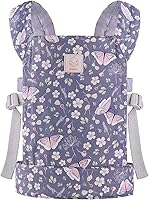 GAGAKU Baby Doll Carrier Sling for Kids - Soft Cotton Adjustable 3-Way Carry Blue Butterfly Reborn Doll Accessory