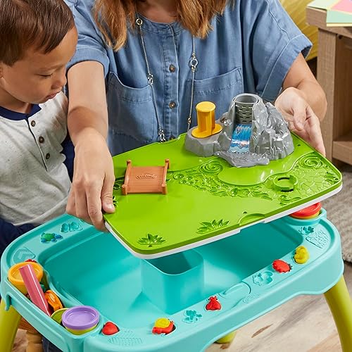 Miniatura 5 de Play-Doh Mesa de actividades todo en uno para principiantes de creatividad, juguetes preescolares para niños y niñas de 3 años y más, juegos de