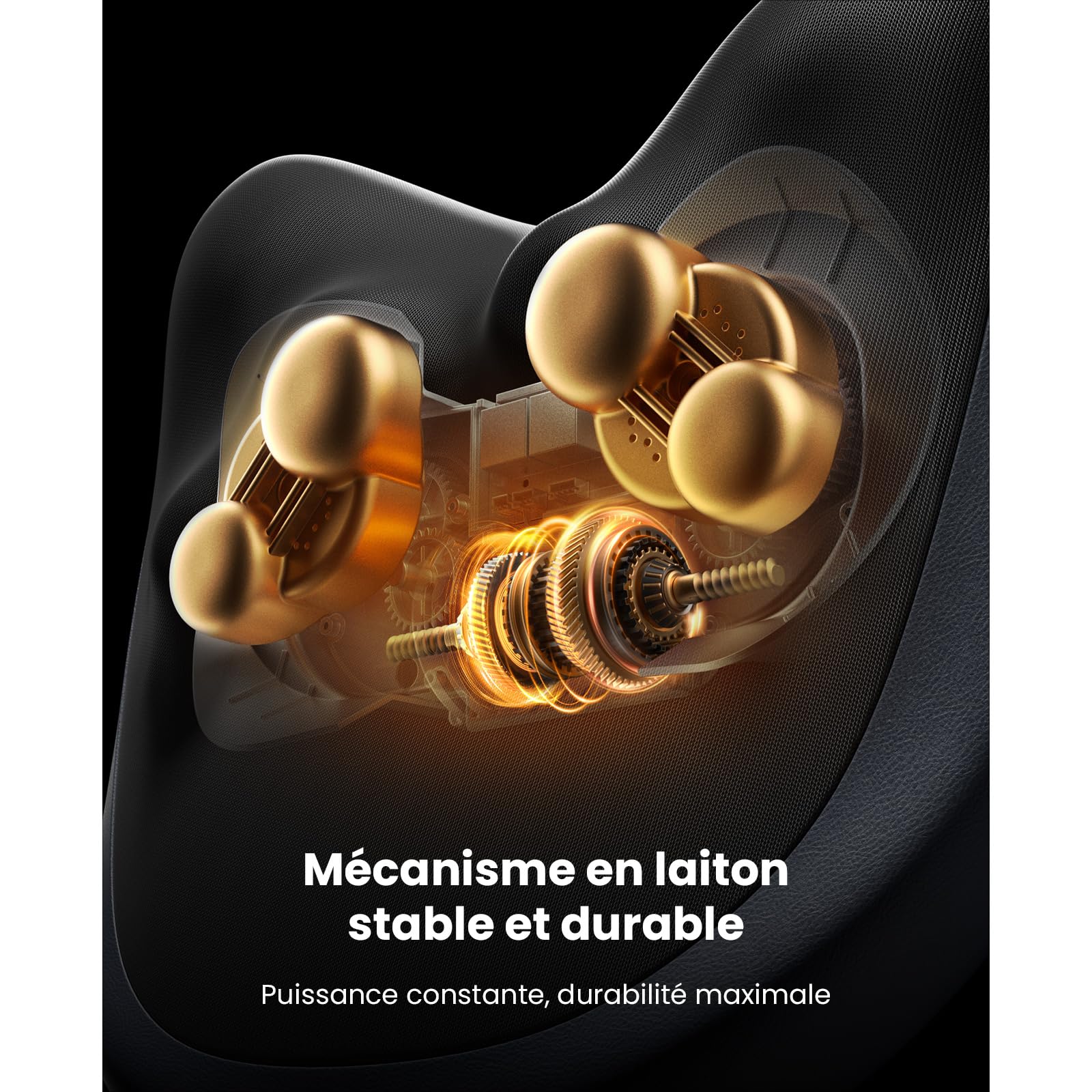 BOB AND BRAD Masseur Dos et Cervicales avec Fonction Chauffante, Masseur Cervical Électrique, 3 Intensités et Télécommande, Coussin Chauffant pour Épaules Lombaires, Détente Maison Bureau