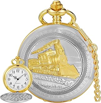 Vintage Punk Motorcycle Pocket Watch Quartz Bronze Steam Train Pocket Watch Men Women Gift for Christmas Birthday