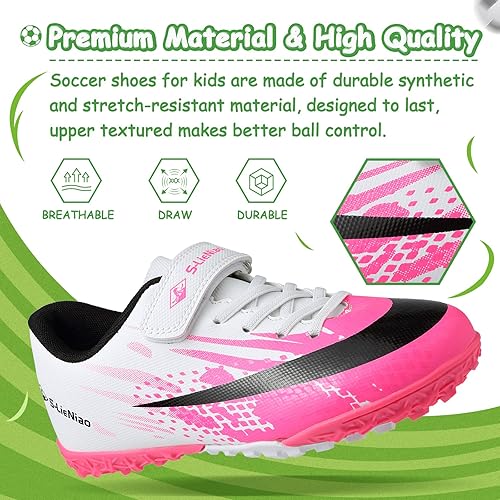 Miniatura 2 de Tacos de fútbol para niños y niñas, zapatos deportivos para interiores y exteriores, TF