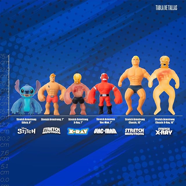 Foto 8 de 8 de Basic Fun Stretch Armstrong Figura Clásica 18 cm - Juguete Extensible Retro para niños y coleccionistas