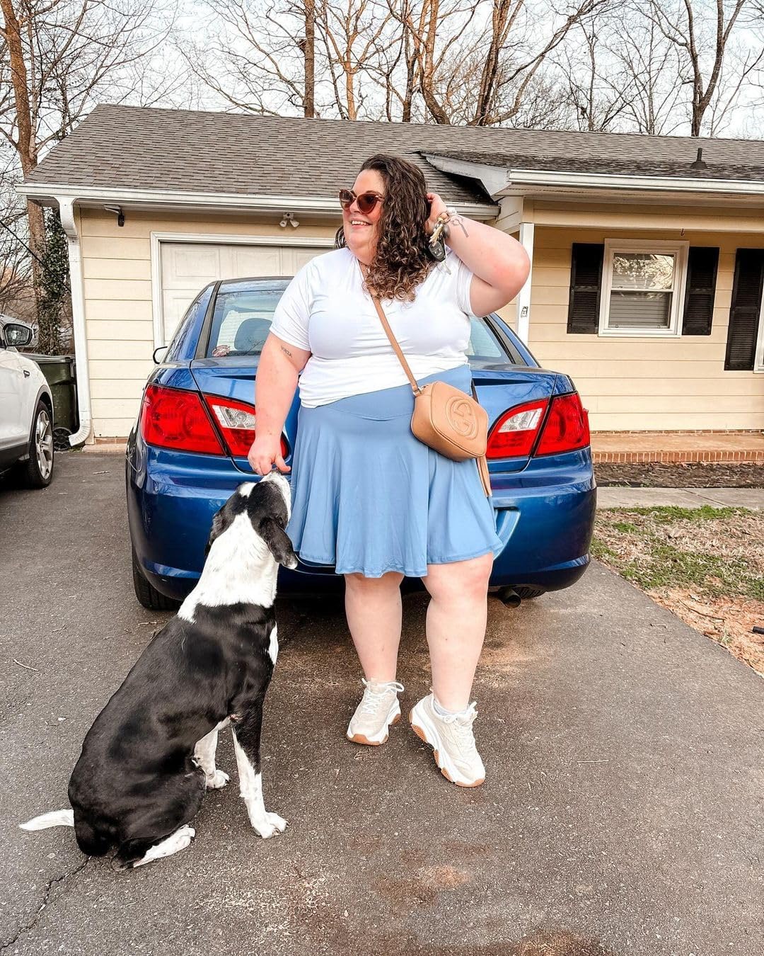 COOTRY Women's Plus Size Pleated Tennis Skirt with Shorts Athletic Golf Skorts with Pockets High Waisted Workout Skirts - Image 3