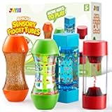 JOYIN 4-Pack Fidget Tubes for Kids, Sensory Tubes, Stress Relief Toy, Speech Therapy Materials, Calming Toys for Children with Autism, Calm Down Corner Classroom Supplies, School Gifts for Toddlers