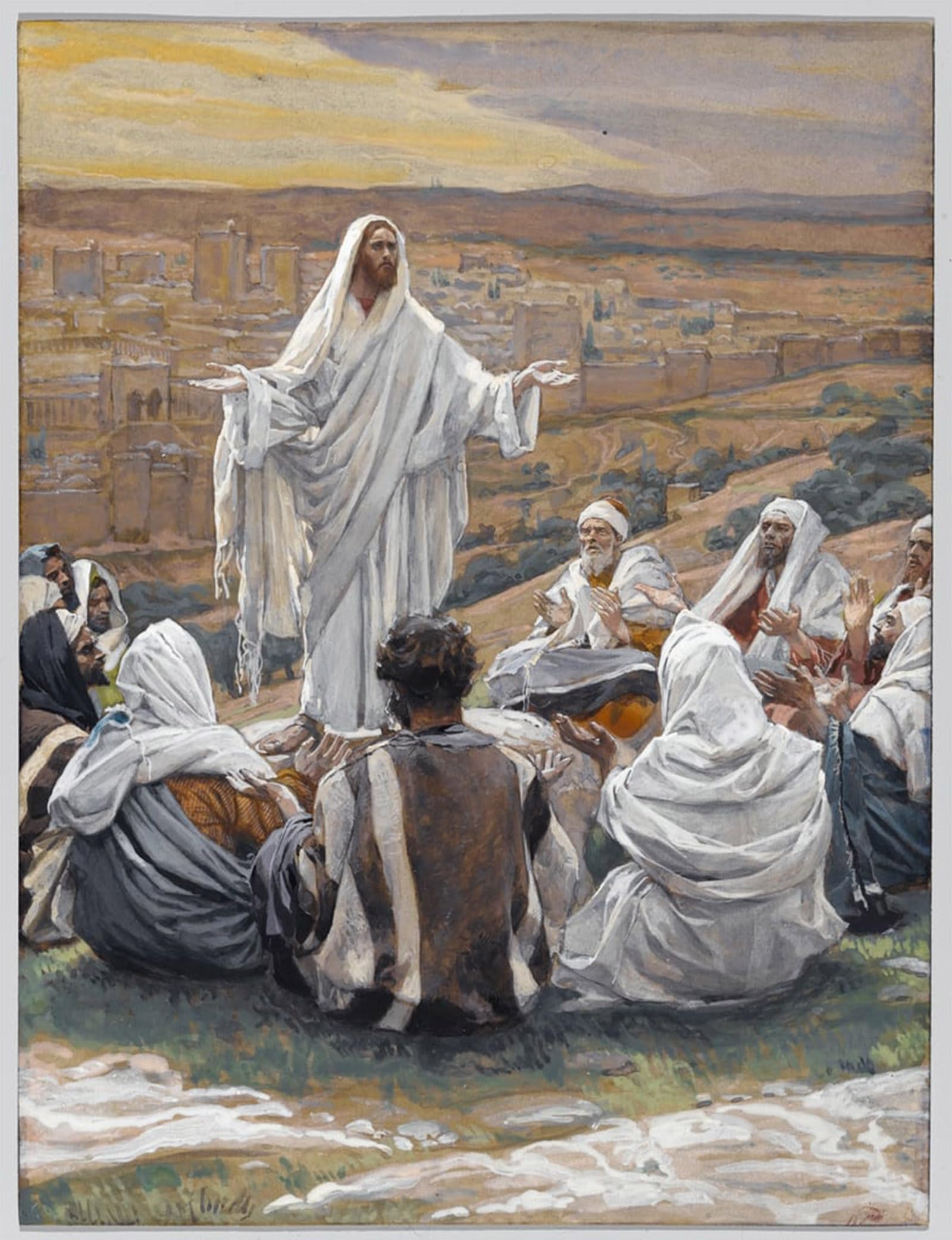 POSTERIIk Famous Modern Artwork Art Mural Pater Noster the Lords Prayer by Jacques Oil Paintings Pictures for Home Decor 60x90cm