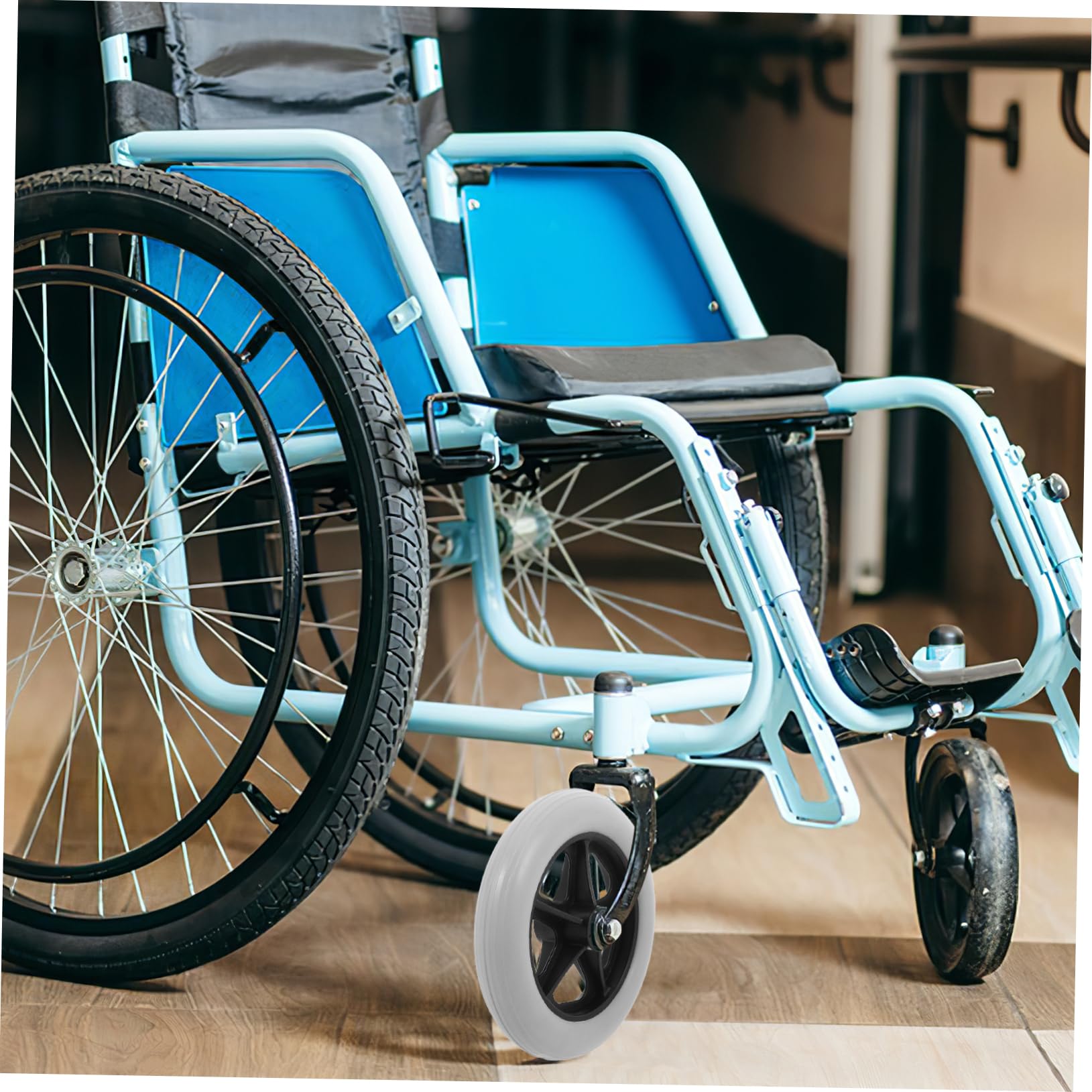 Rueda de Repuesto para Silla de Transporte, 2 Piezas Pvc