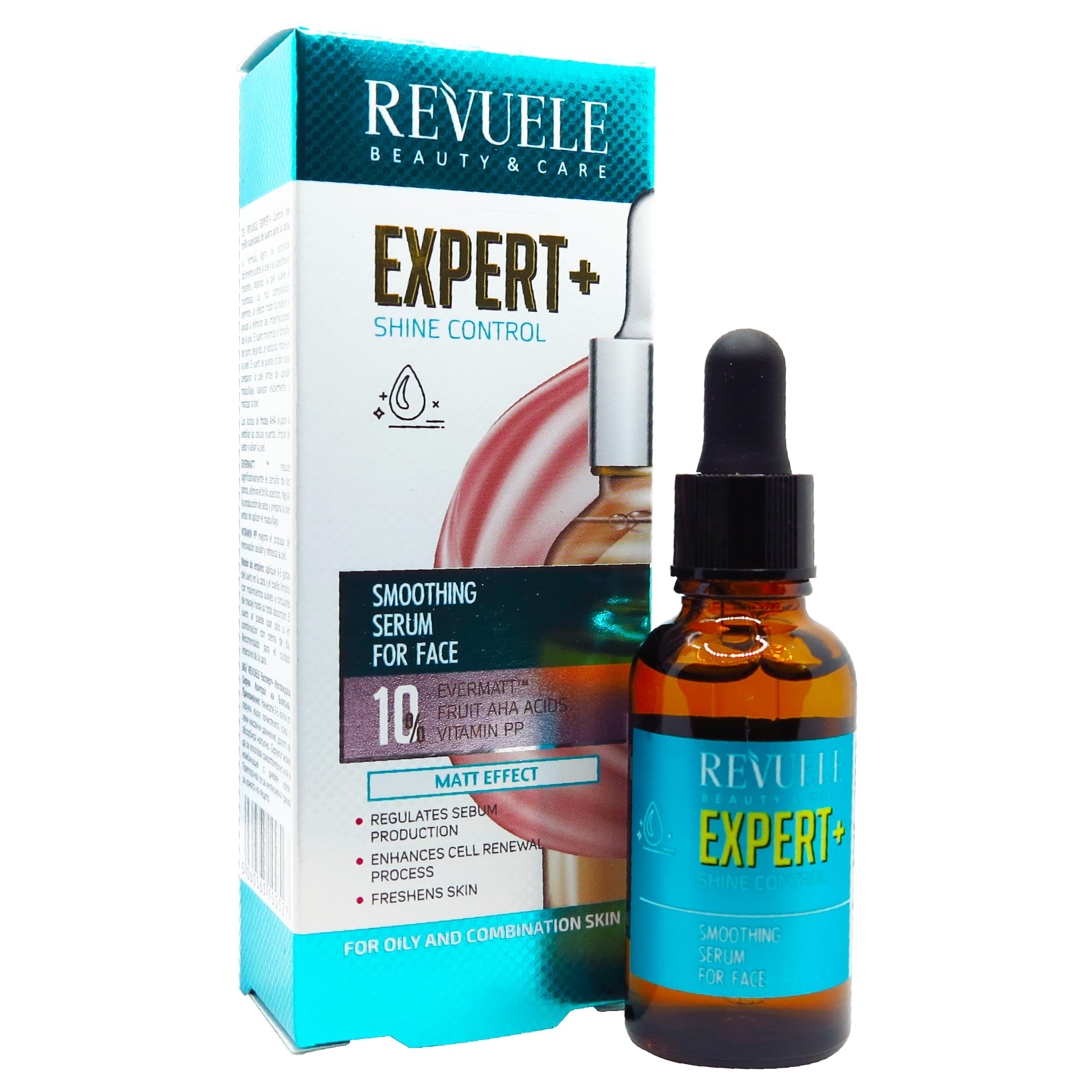 Revuele - Expert+ Shine Control Smoothing Serum with Matt Effect for Face - 25ml