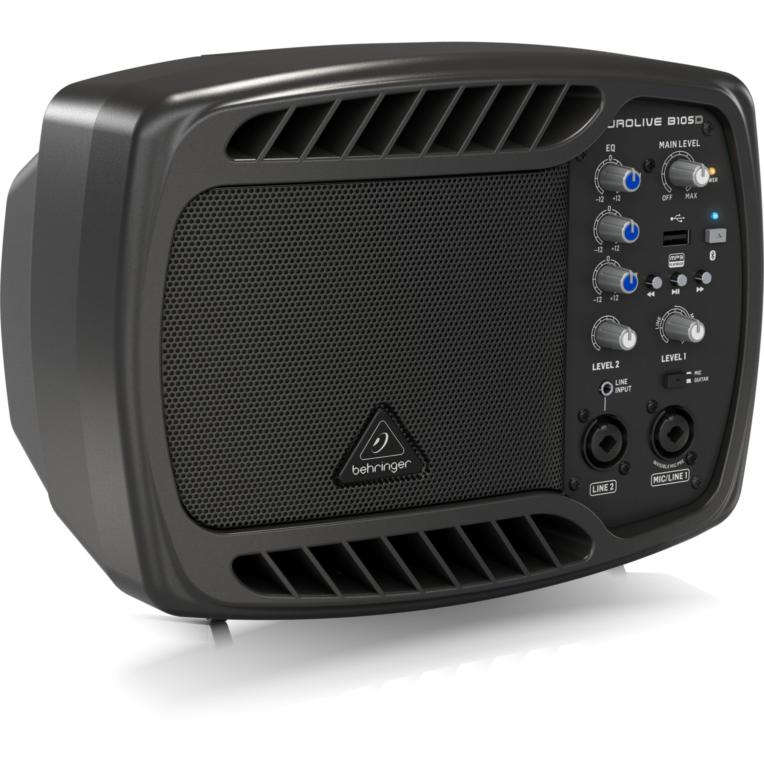 Behringer B105D Compact 50 Watt Pa/Monitor Speaker with Mp3 Player and Bluetooth Audio Streaming