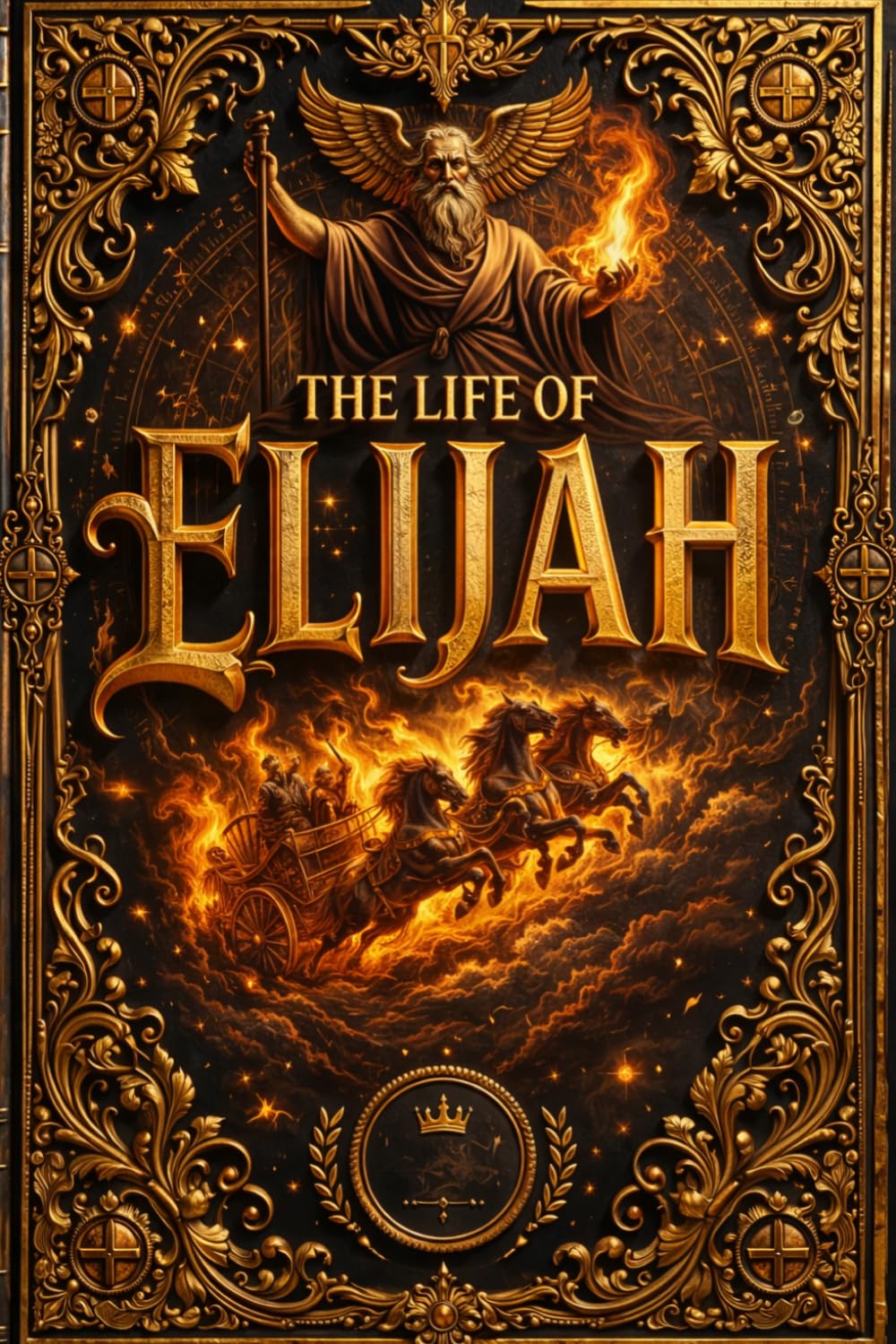 The Life of Elijah Large Print with Illustrations :The Sacred and Majestic Story of the Prophet of Fire, His Divine Calling, His Struggle Against ... Carmel, the Defeat of the Prophets of Baal,