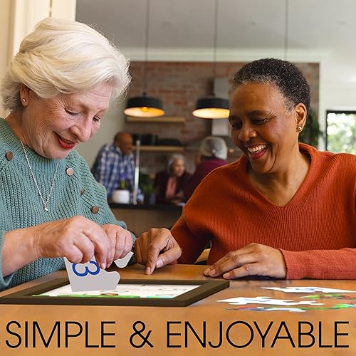 Miniatura 3 de Keeping Busy Rompecabezas de piezas grandes para personas mayores  Juego 3 en 1  Rompecabezas numerado de 8 piezas para pacientes con demencia,