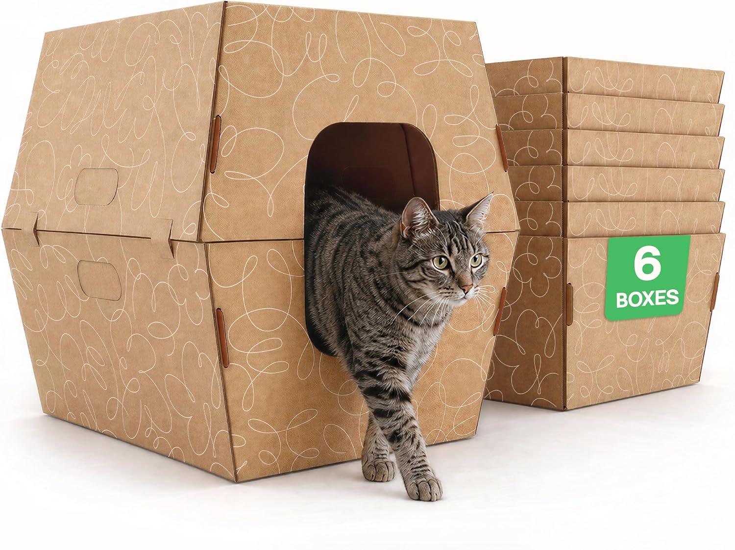 Cats Desire Disposable Litter Box, Extra Large 8.5" Tall Sides – 6 Pack