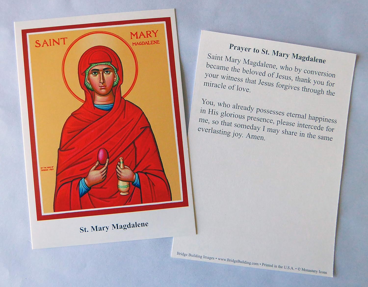 Mary Magdalene Prayer Card - Set of 100