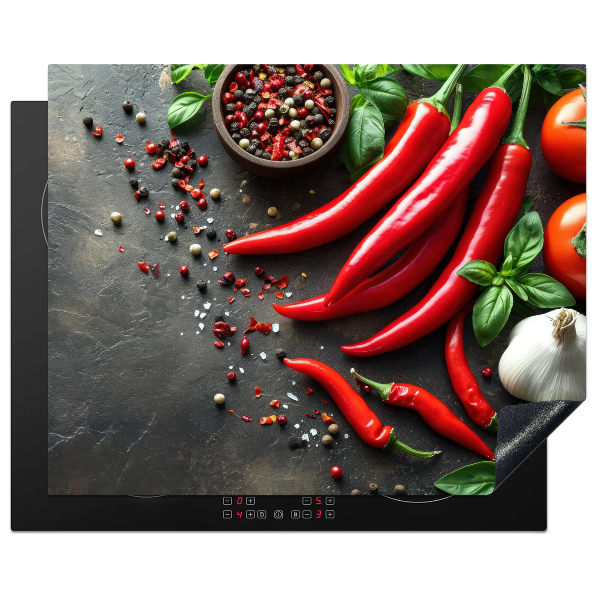 KitchenYeah© Herdabdeckplatte Einteilig Küche Herdabdeckung Induktionsfeld