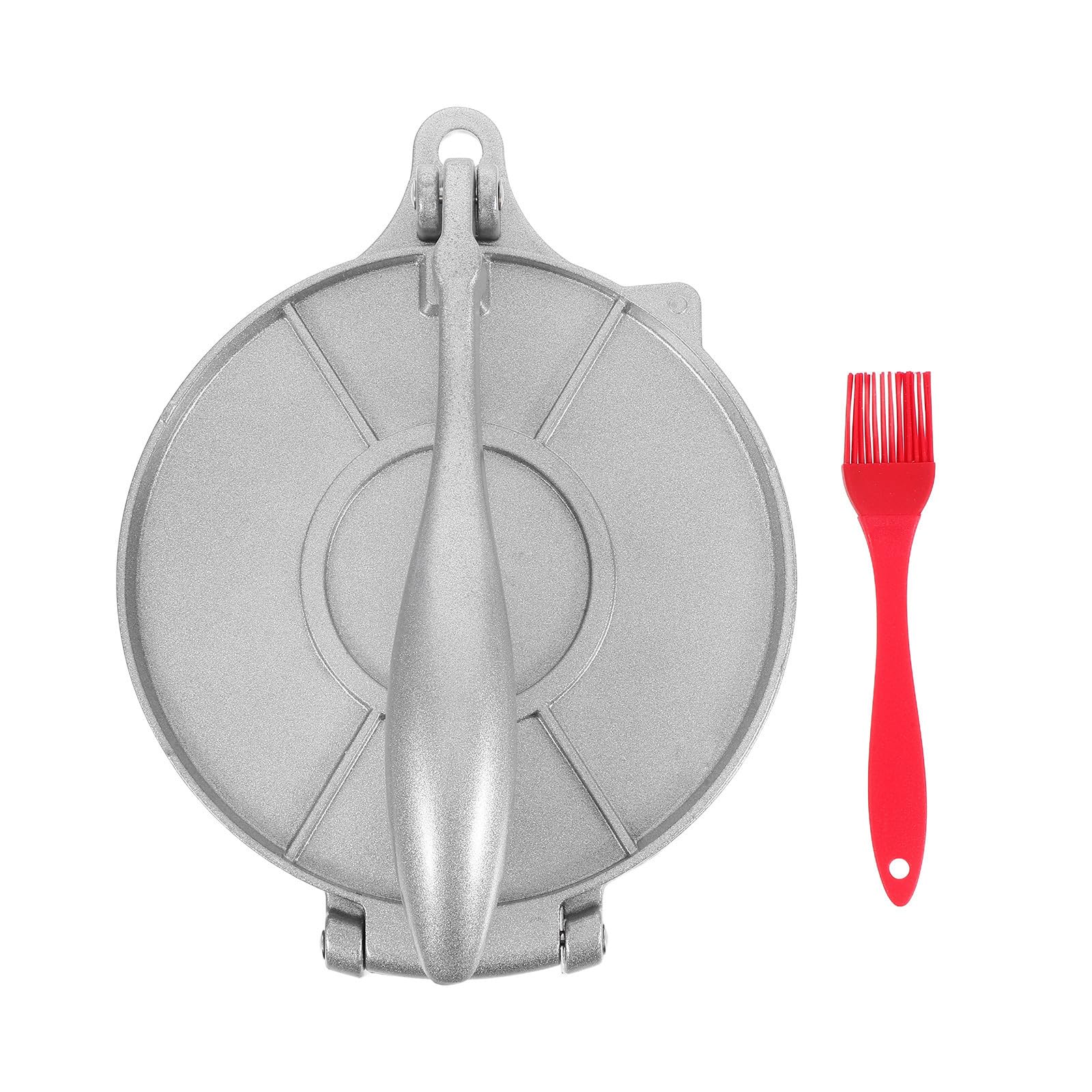 SHERCHPRY Molde Preciso con de de Silicona de Aluminio Cepillo Versátil Prensa Manual para y Aleación Empanadas Tortillas para Reuniones Familiares y Exteriores