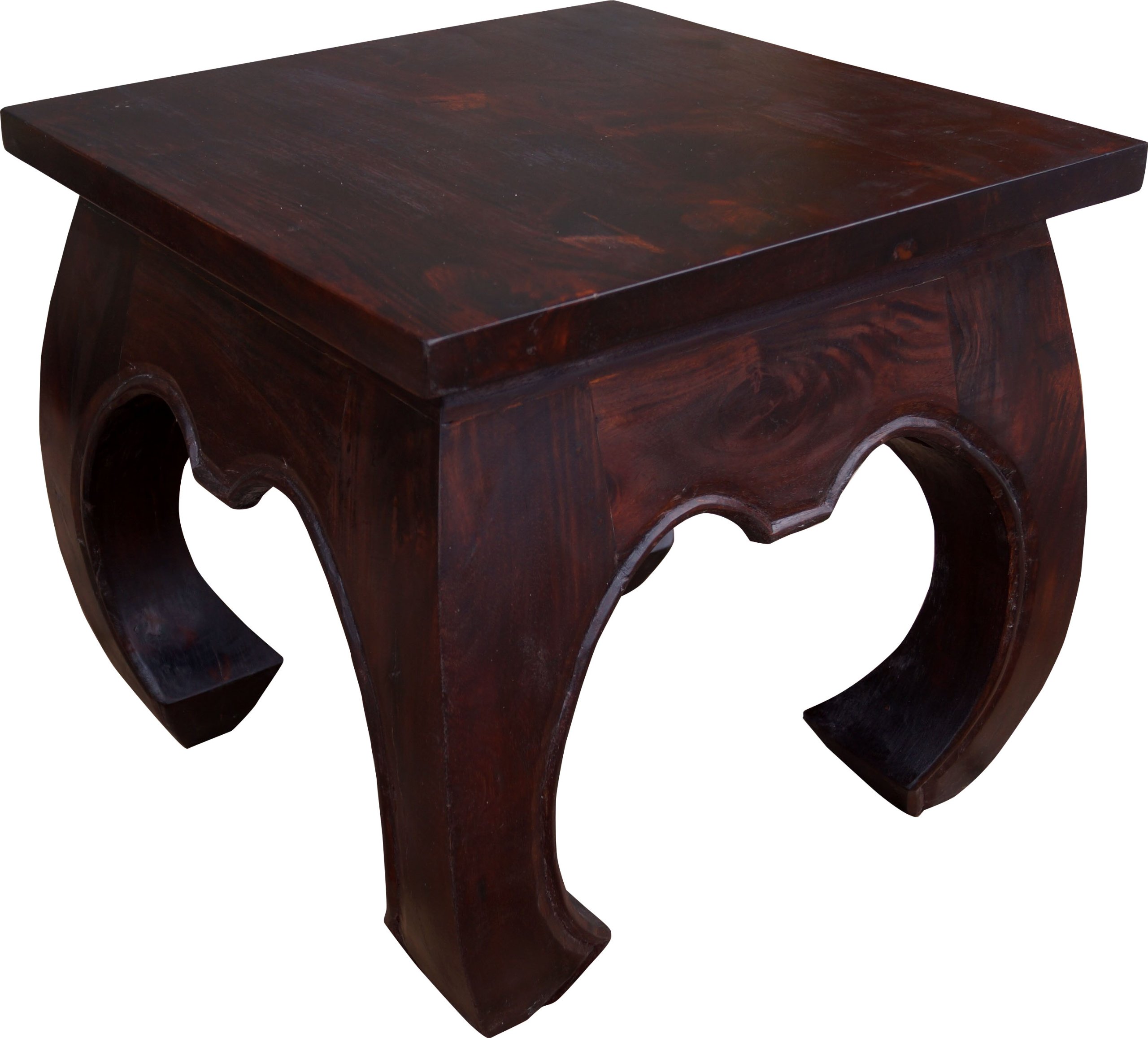 Tavolino Intagliato Etnico GURU SHOP Tavolini Oppio In Legno Di Balsa, 40 X 40 Cm, Tavolino Da Caffè E Tavolini Da Pavimento Tavolino Etnico Intagliato A Mano - 9