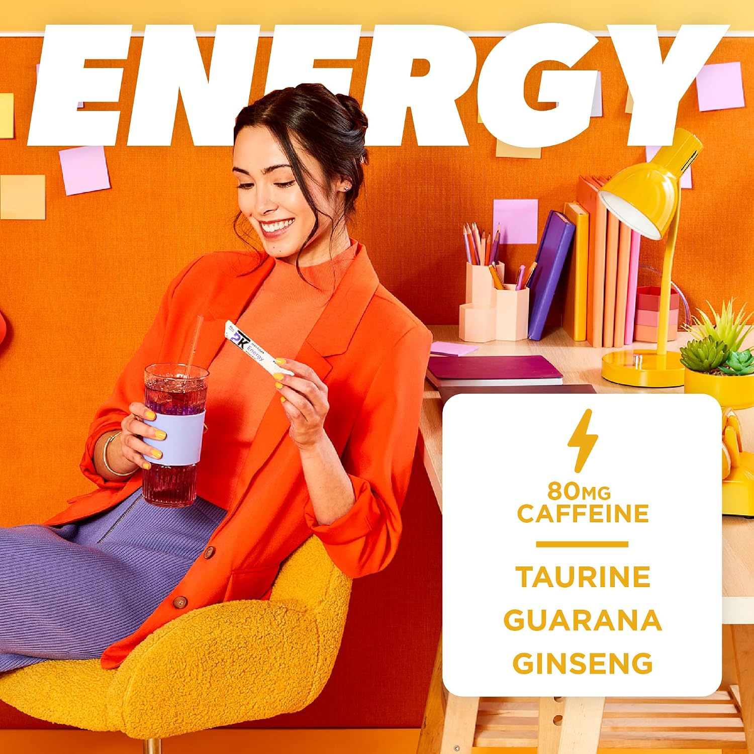 Pure Kick Energy Singles To Go Drink Mix, Mango Acai, 72 Packets image 3