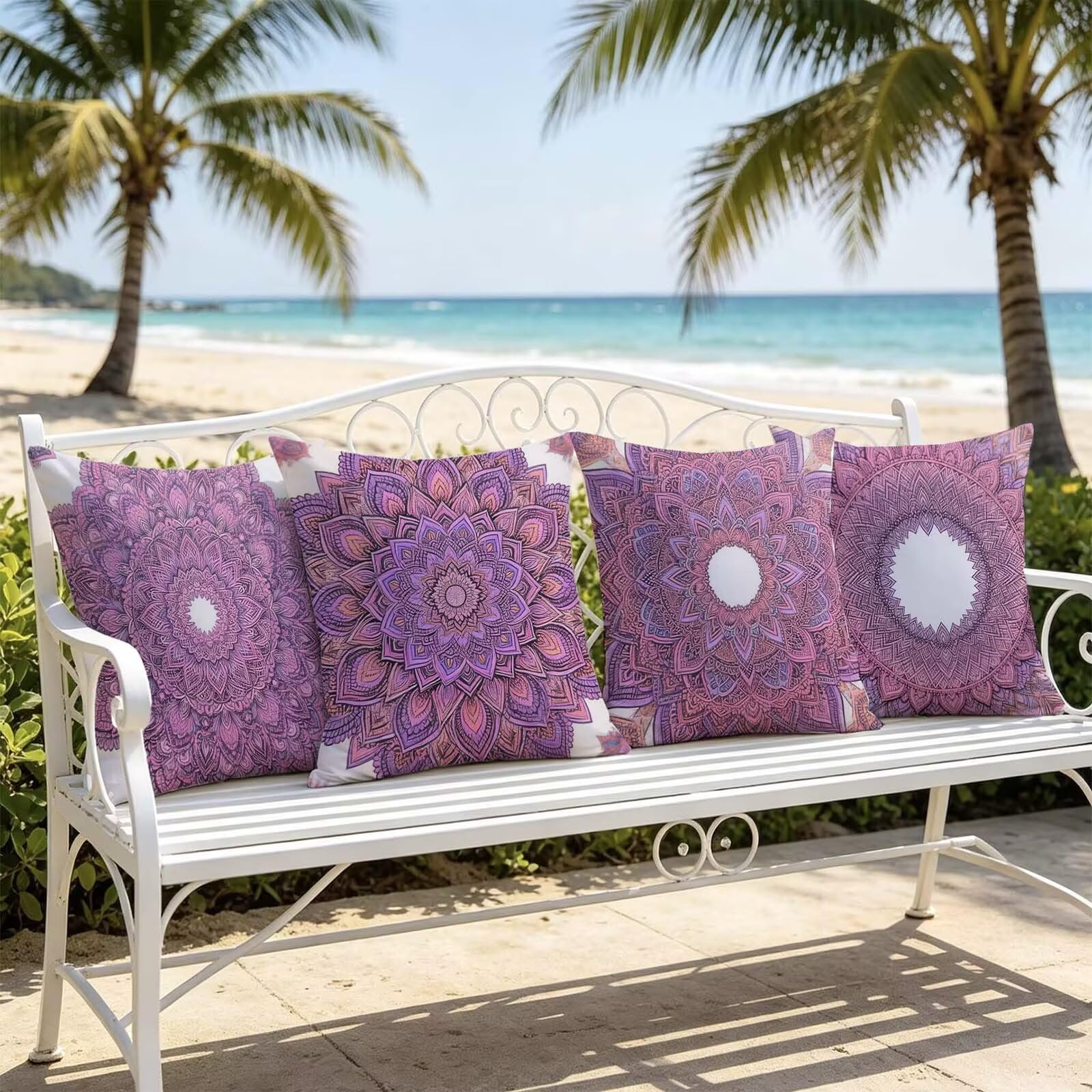 4 Pack Kopfkissenbezug Flower Shape Outdoor 55x55cm Kissenbezug THDZ-2751