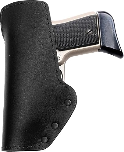 Miniatura 2 de Funda de cuero Buffalo OWB hecha para Sig P238, P290, Ruger LCP, LCP2, S&W Bodyguard .380 y la mayoría de .380 y todas las pistolas de tamaño similar