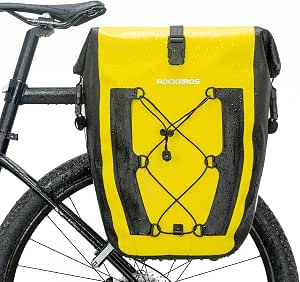 ROCKBROS Waterproof Bike Panniers 30L Capacity for Cycling and Travel