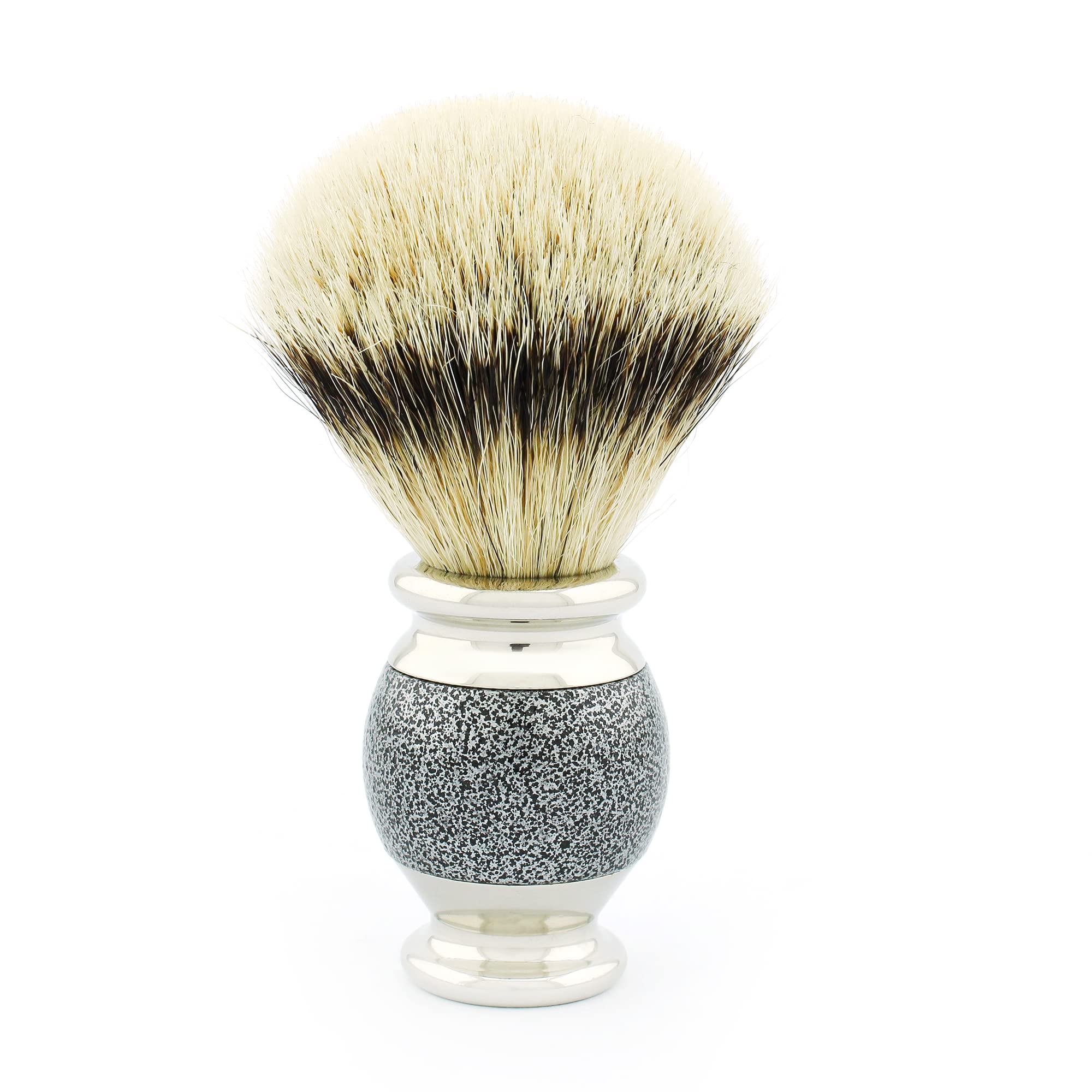 Haryali London Kit de afeitado – Juego de 5 brochas de afeitar, plateado antiguo, juego de afeitado, cepillo de afeitar de tejón, cuchilla de afeitar de 5 filos, jabón de afeitar, cuenco de afeitar,
