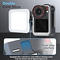 Vista 5 de FiTSTILL Funda protectora de metal para DJI Osmo Action 5 Pro/Action 4/Action 3, carcasa rígida protectora antiarañazos con cubierta para lente