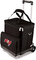 Vista 25 de Picnic TIME NFL Unisex-Adult NFL Cellar 6-Bottle Wine Carrier & Cooler Tote with Trolley