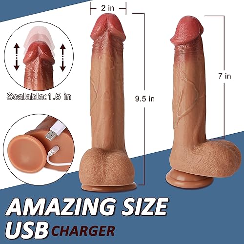 Miniatura 6 de Consolador de empuje para mujeres (marrón)